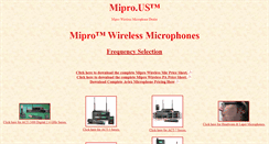 Desktop Screenshot of mipro.us