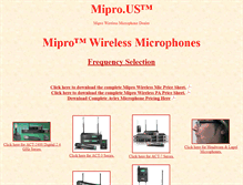 Tablet Screenshot of mipro.us