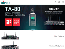 Tablet Screenshot of mipro.com.tw